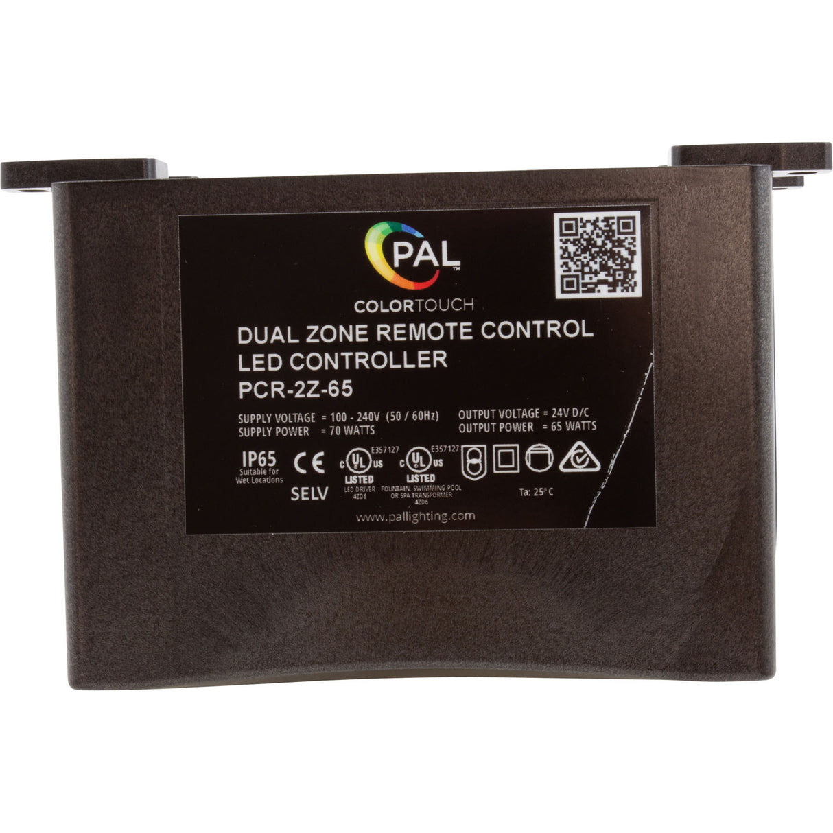 PAL 65W Multi Color Dual Zone Rem Ctrl Transformer 24VDC : 64-PCR-2Z-65