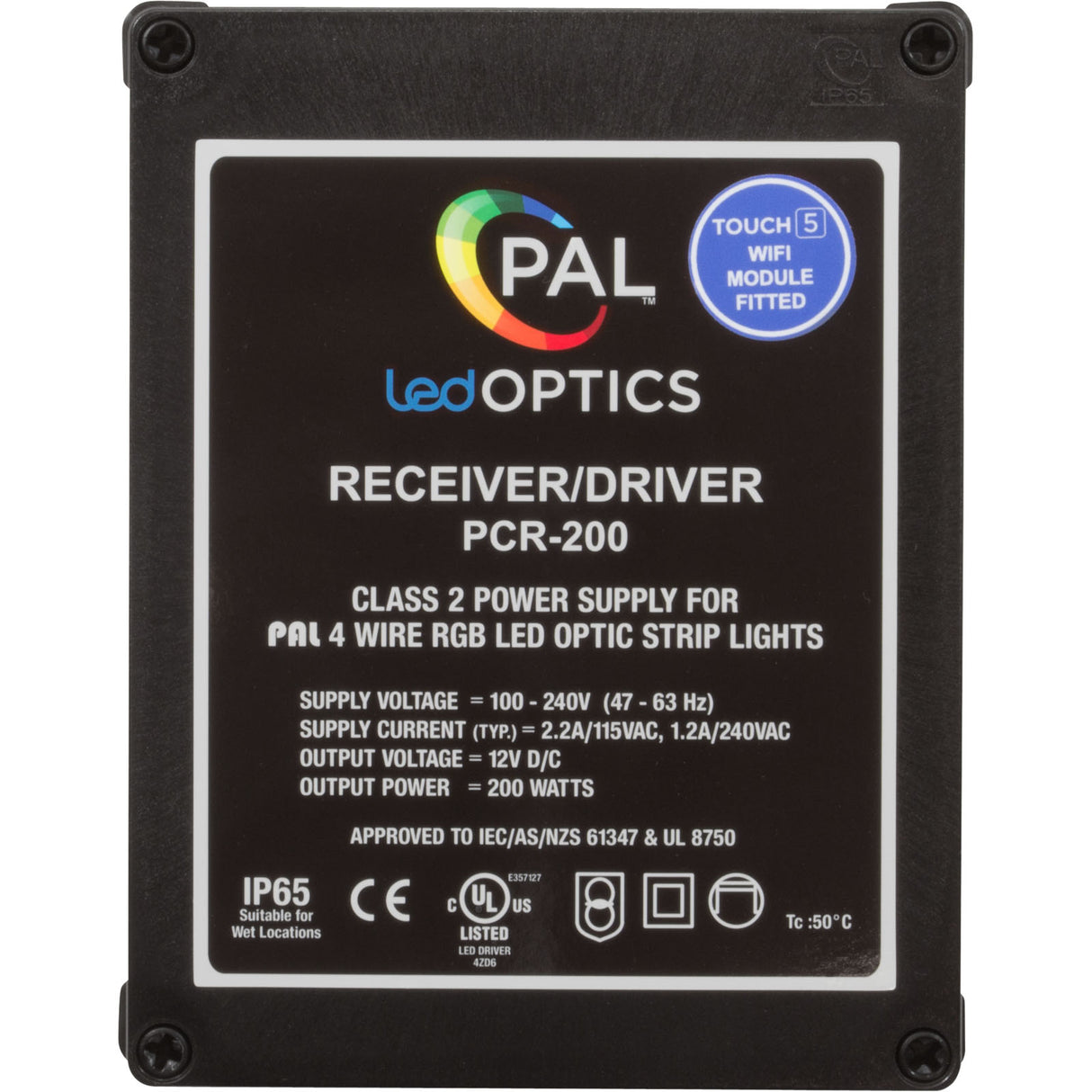 LED Receiver/Driver, PAL PCR-300, WiFi, Cloning, 200W, w/Remote : 42-PCR-300UW-CL