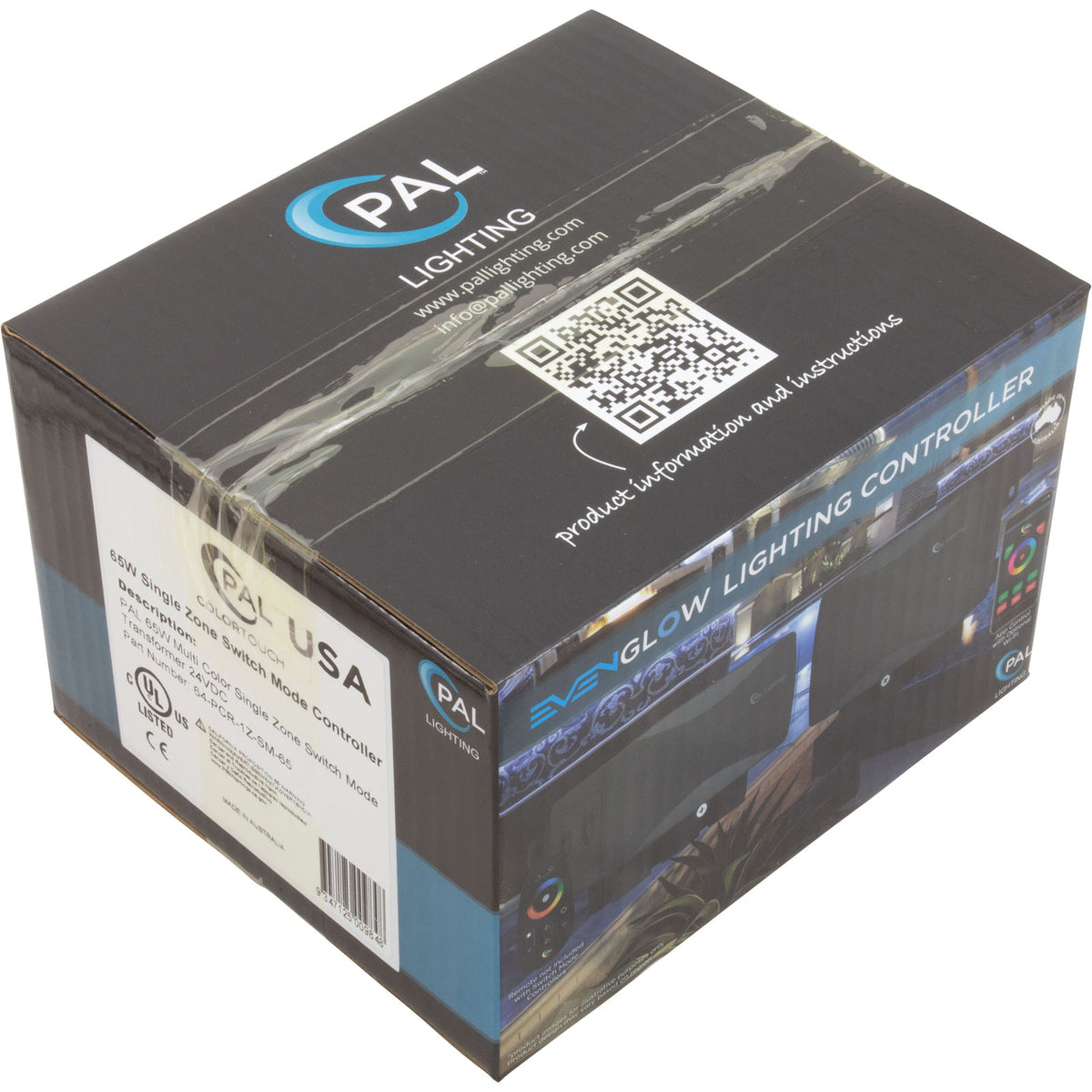 PAL 65W MuliColor Sgl Zone Switch Mode Control Xformer 24VDC : 64-PCR-1Z-SM-65