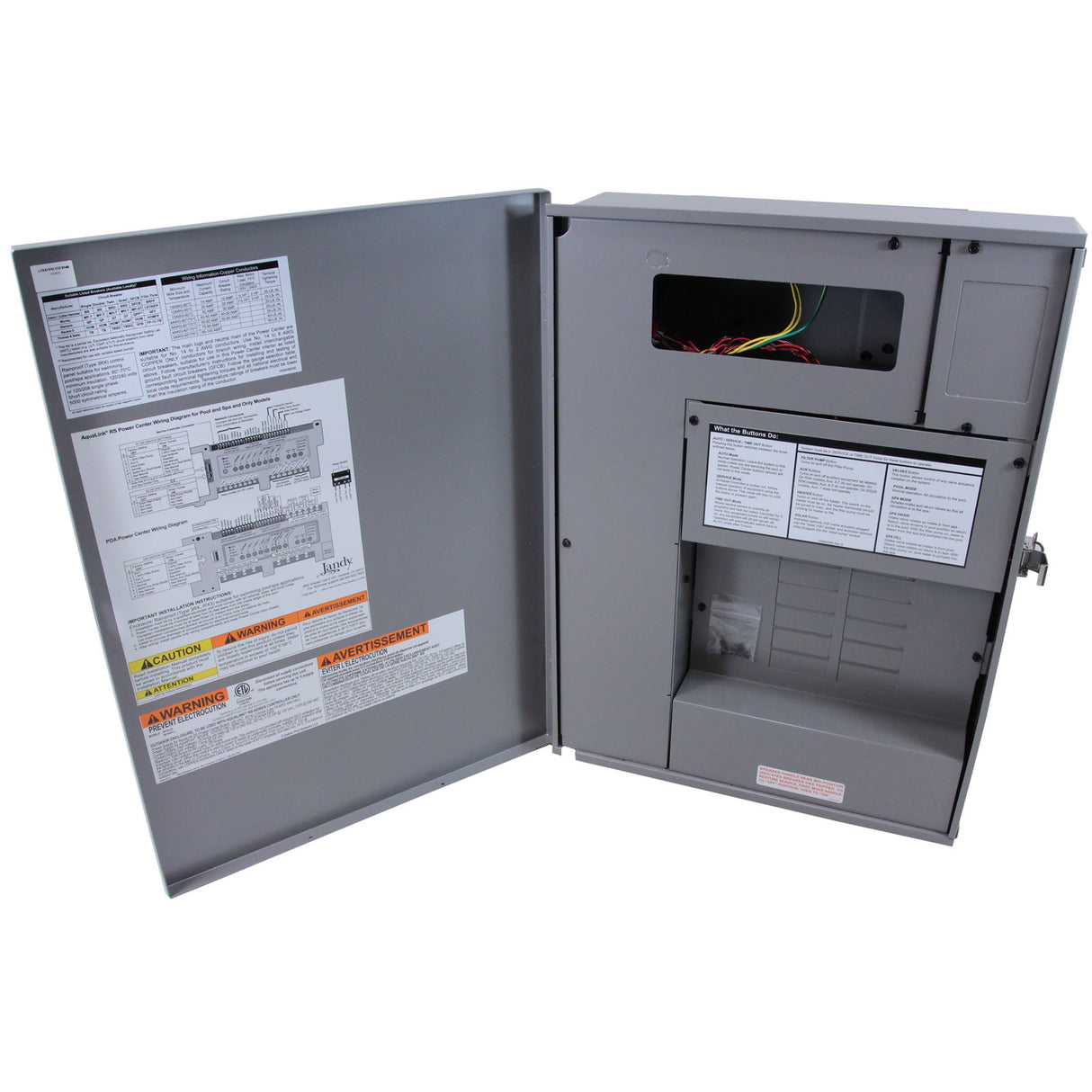 Power Center, Jandy AquaLink RS, w/ Sub-Panel, Gray : 6614-LDG