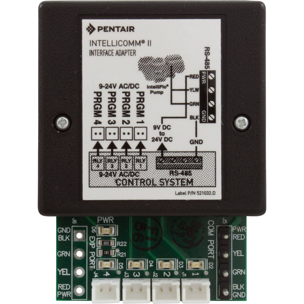 Adapter, Interface, Pentair IntelliPro/IntelliFlo : 521109