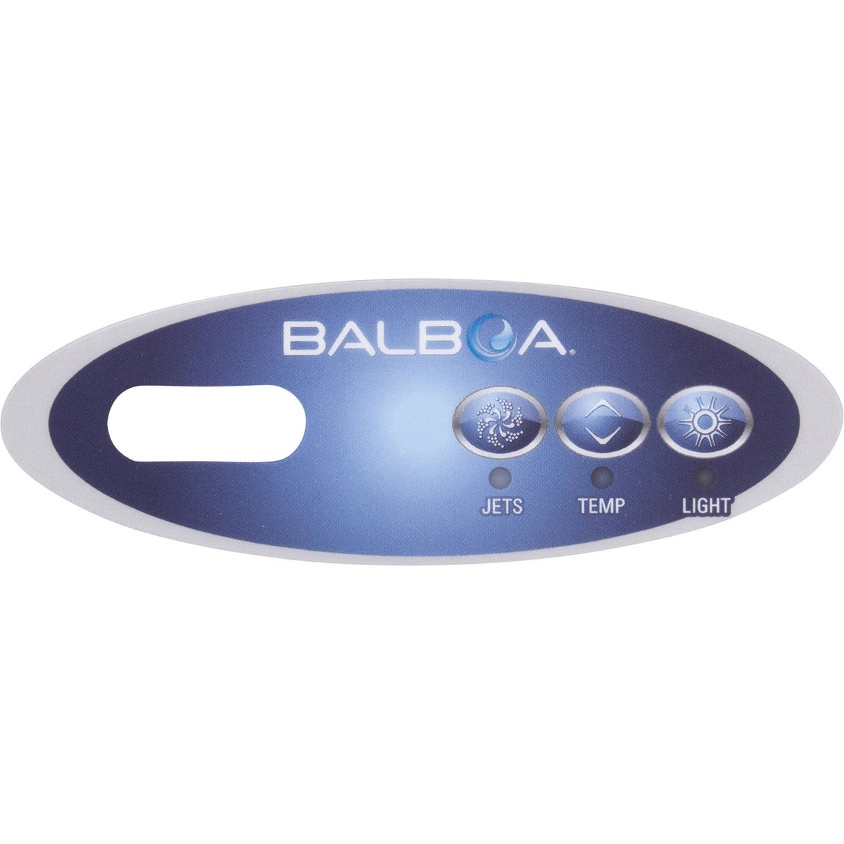 Overlay, Balboa Water Group Duplex Mini Oval, Jet/Light, LCD : 11219