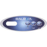 Overlay, Balboa Water Group Duplex Mini Oval, Jet/Light, LCD : 11219