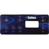 Overlay, Balboa Water Group Serial Standard, 2 Jet/Aux/Light : 11159
