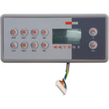 Topside, Gecko TSC 8/K 8, 10 Button, 3 Pump, Large Rec, LCD : 0201-007153
