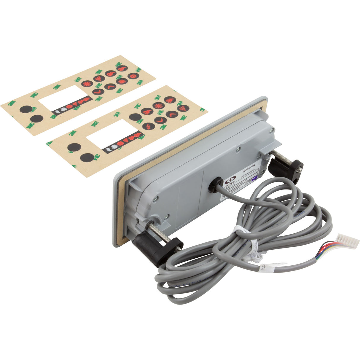 Topside, Gecko TSC-8/K 8, 8 Button, 2 Pump, Large Rec, LCD : 0200-007194