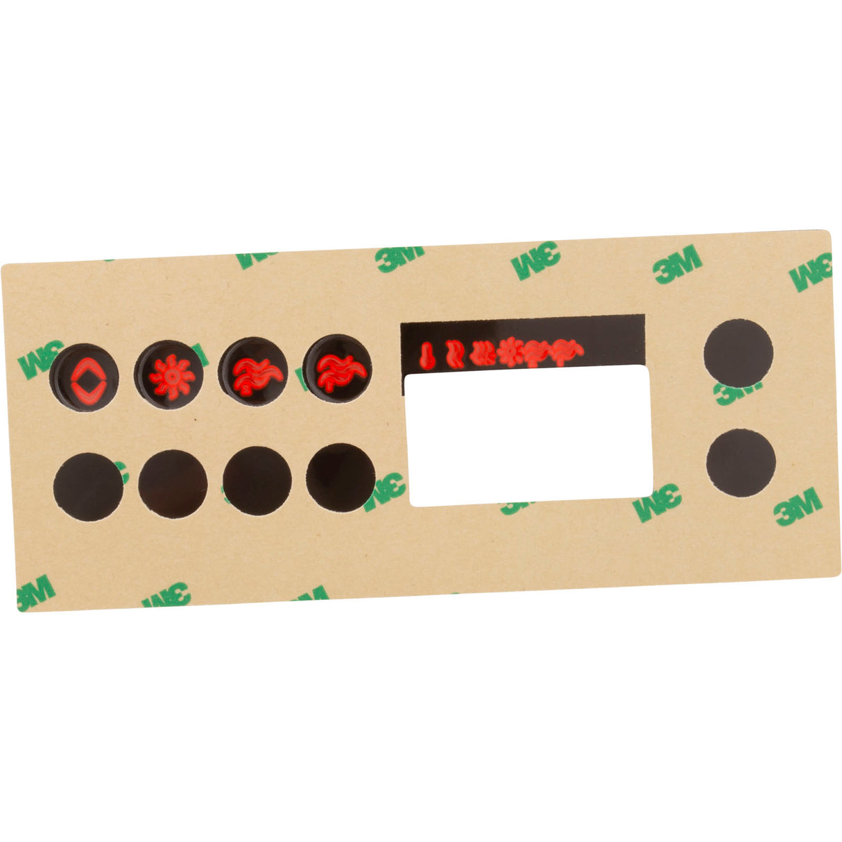 Overlay, Gecko K-19, 4 Button, P1, P2, Light : 9916-100219