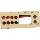 Overlay, Gecko K-19, 4 Button, P1, P2, Light : 9916-100219