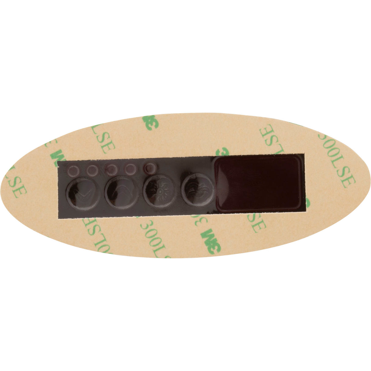 Overlay, Gecko TSC-9-GE1, 4 Button, P1, Light : 9916-100131