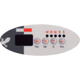 Overlay, Gecko TSC-9-GE1, 4 Button, P1, Light : 9916-100131