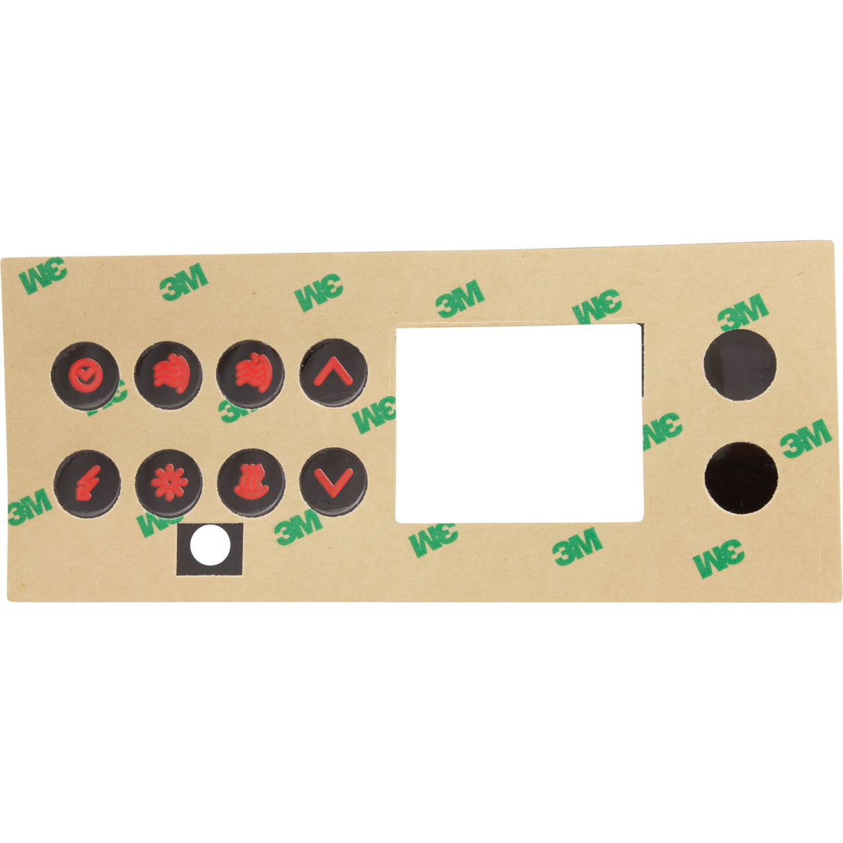 Overlay, Gecko TSC-4, 8-Button, P1, P2, Bl, Lt : 9916-100094