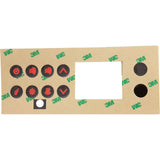Overlay, Gecko TSC-4, 8-Button, P1, P2, Bl, Lt : 9916-100094
