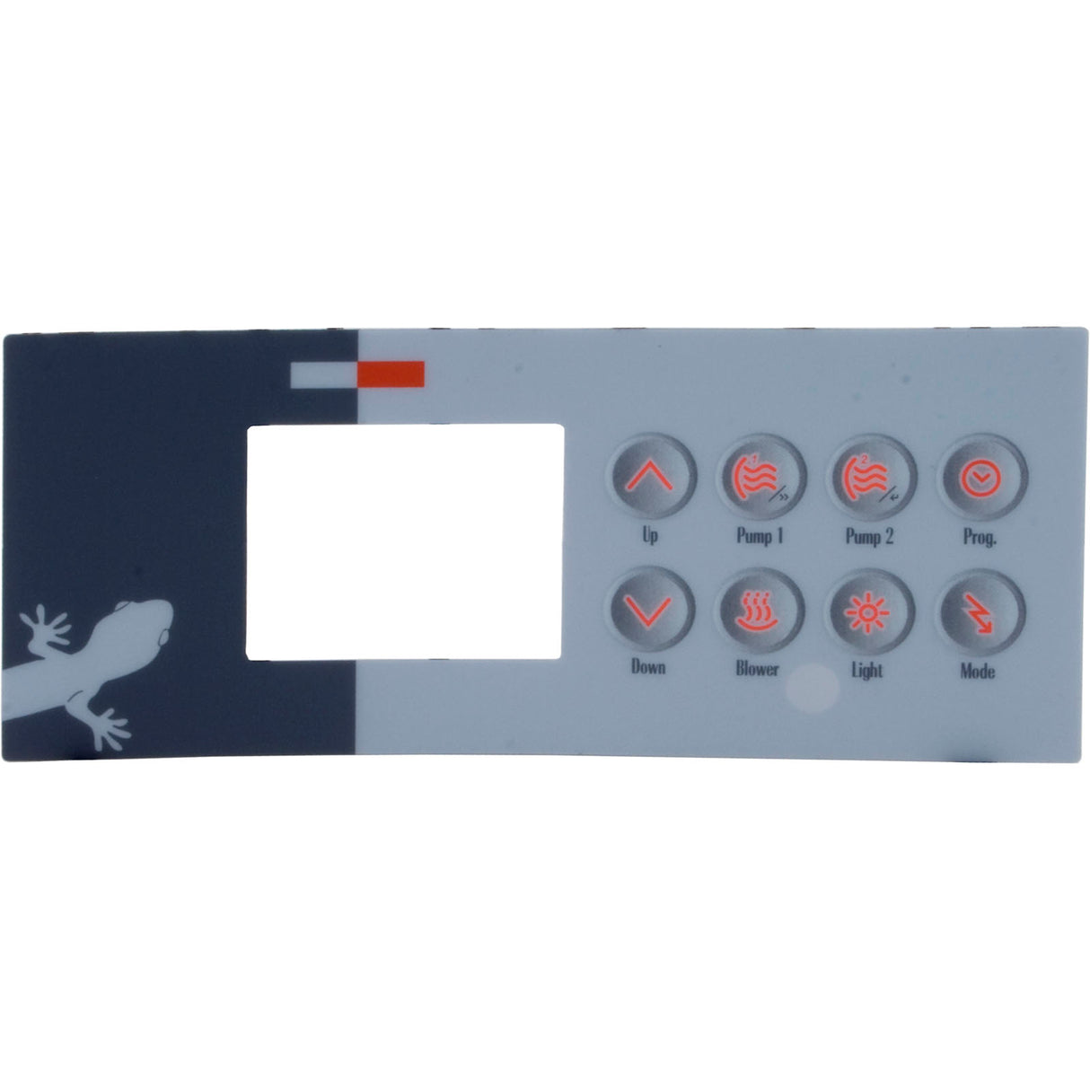 Overlay, Gecko TSC-4, 8-Button, P1, P2, Bl, Lt : 9916-100094
