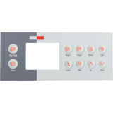 Overlay, Gecko TSC-4, 10 Button, P1 , P2 , Bl , Lt, Eco, Filt : 9916-100761