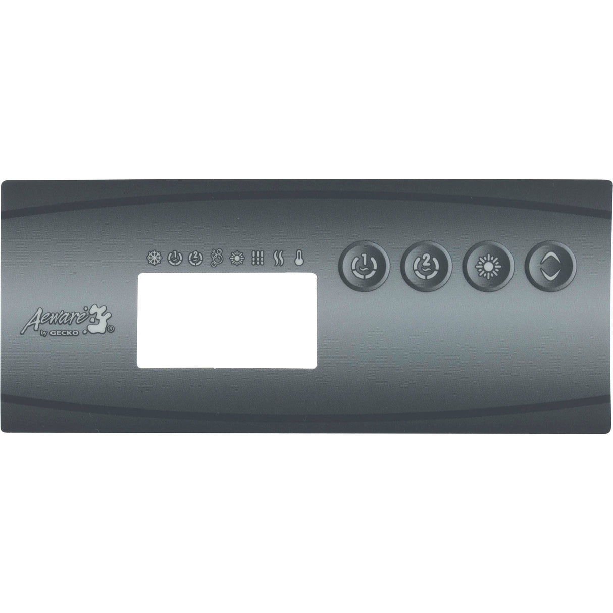 Overlay, Gecko K-19 AE, 4 Button, P1, P2, Lt : 9916-101204