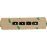 Overlay, Gecko in.k100 Aux, 4 Button Holes : 9916-101392