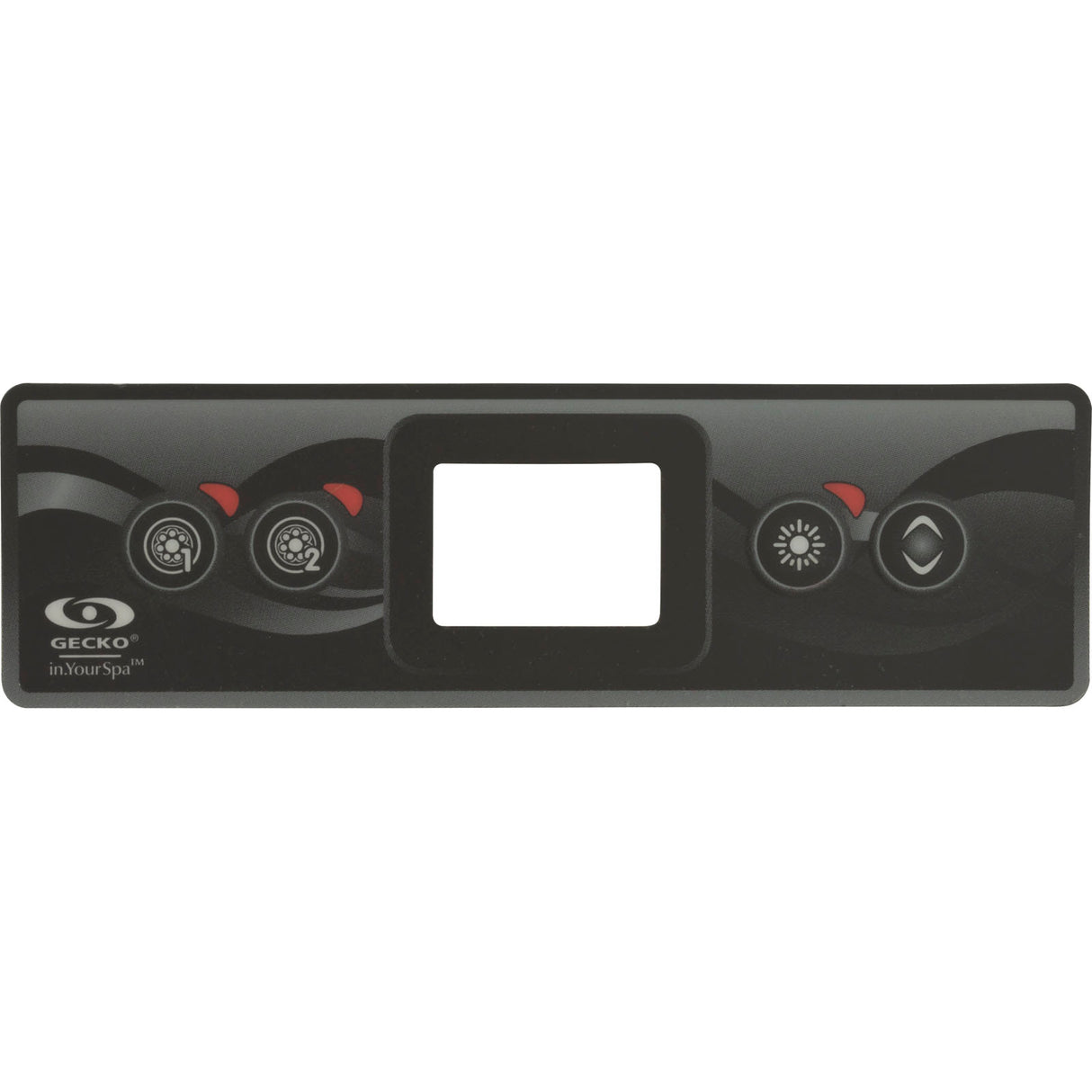 Overlay, Gecko In.k300, 4 Btn, P1, P2, Light, Temp : 9916-101500