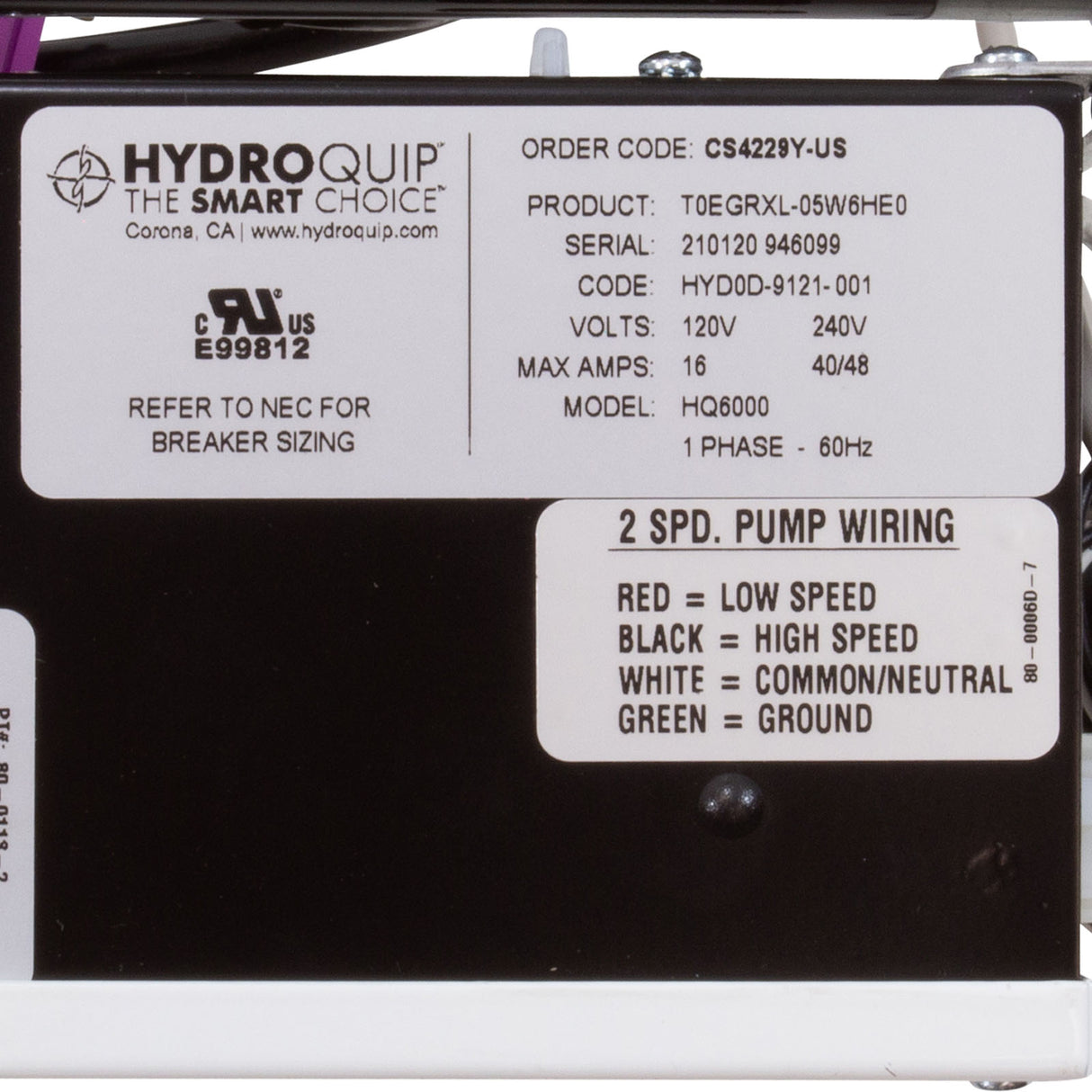 Control, HQ, CS4229Y, P1, P2, Oz, Lt, 115v/230v, 5.5kW, in.K200 : CS4229Y-US