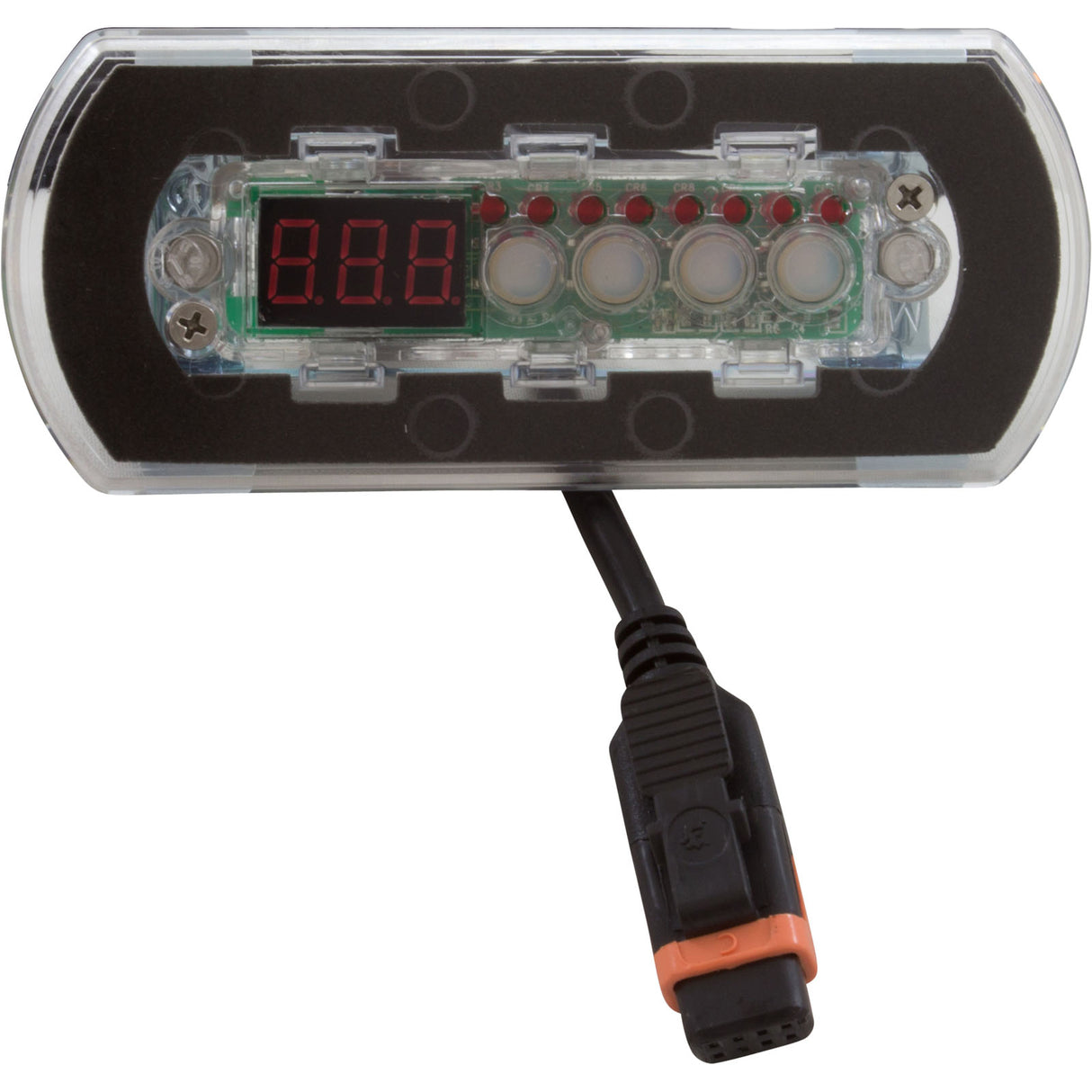 Topside, Gecko in.k200, 4 Button, 2 Pump, LED, w/o Overlay : 34-0241A-U
