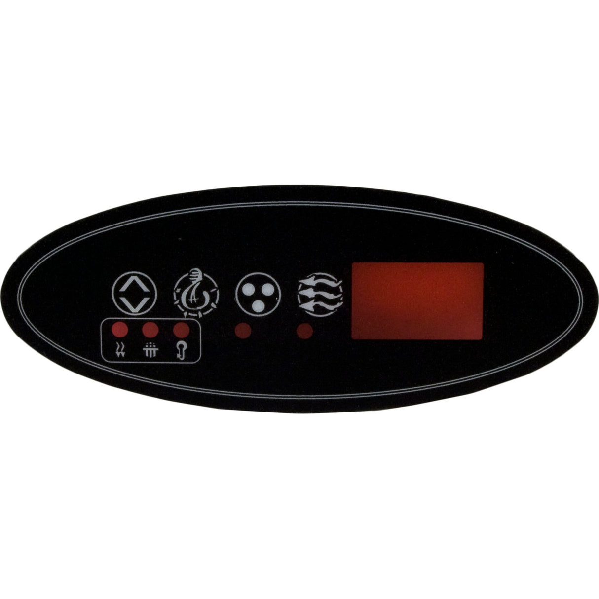 Overlay, HydroQuip Eco 2, Pump 1, Light, Aux, Small Oval : 80-0202