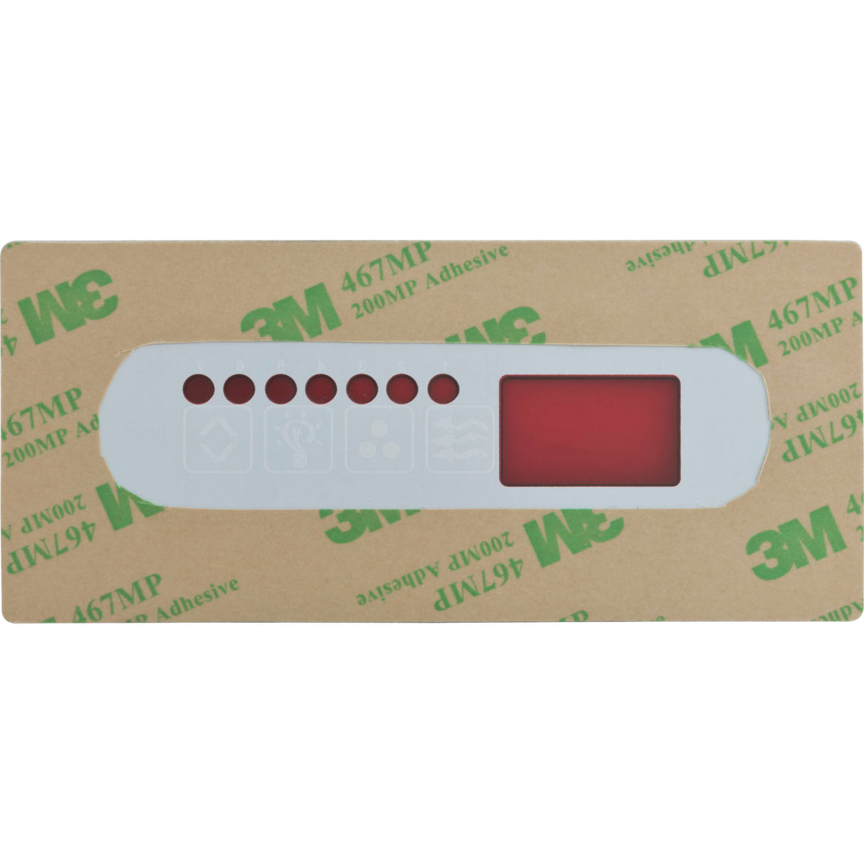 Overlay, HydroQuip Eco 6, Pump 1, Light, Aux, Small Rec : 80-0208-K