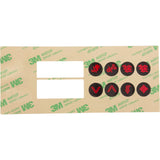 Overlay, HydroQuip HT2, 8 Button, Large Rec : 80-0211