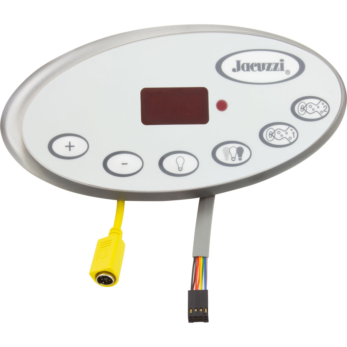 Topside, Jacuzzi J-300 LED Series, 6 Button, P1, P2, Lt, Lt : 6600-504
