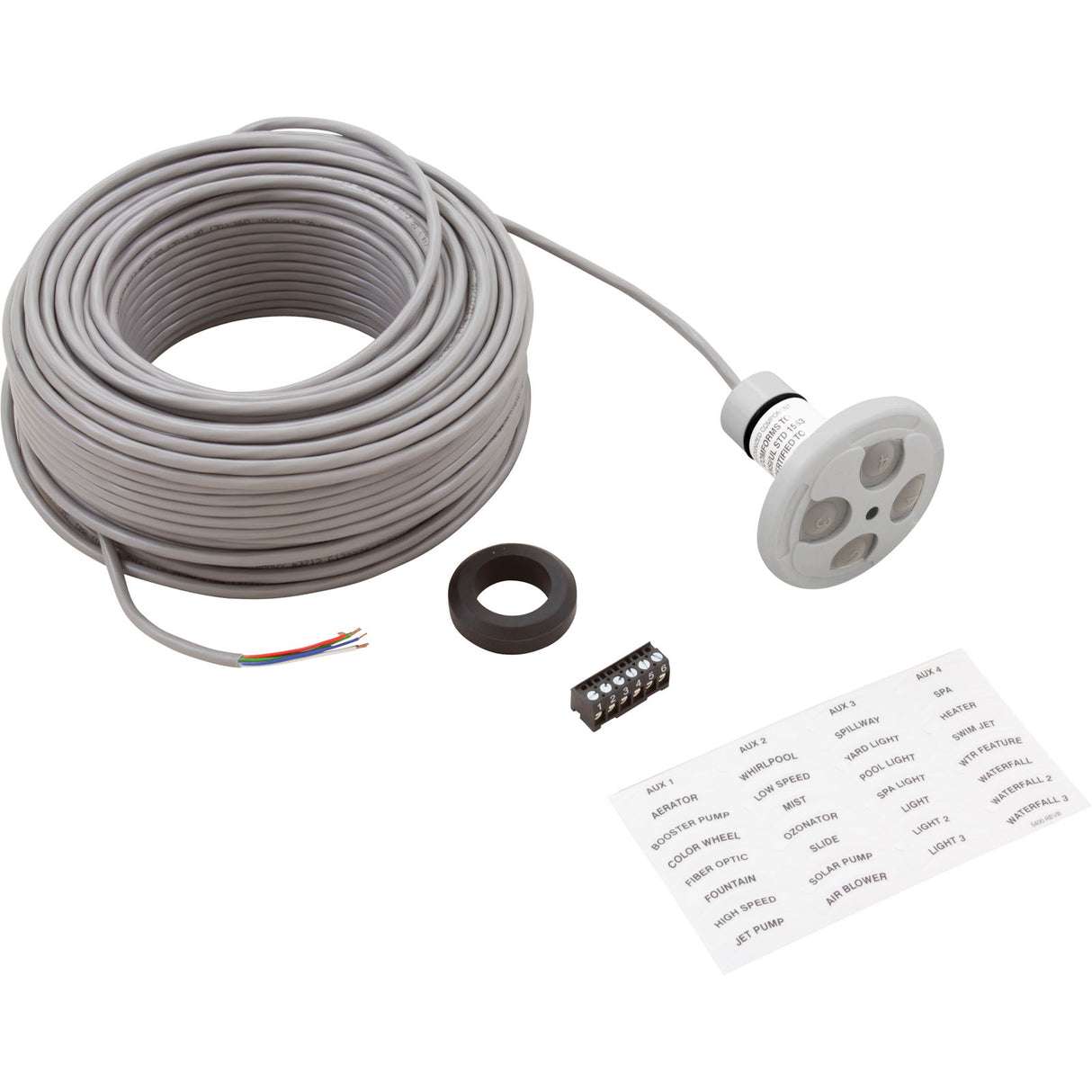Control Panel, Jandy Spa-Side 4 Function, Gray, 150' Cord : 8050