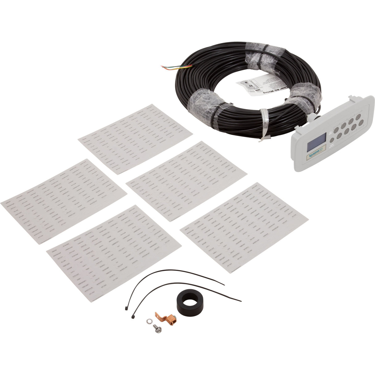 Control Panel, Jandy SpaLink RS, 8 Function, w/Frame, Wht, 200' : 7489