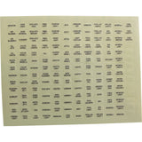 Label, Pentair, IntelliTouch®, Outdoor Ctrl Panel, Set of 10 : 520283