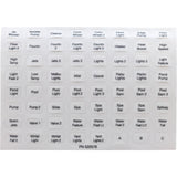 Label, Pentair, EasyTouch, Indoor Control Panel, Set of 10 : 520658