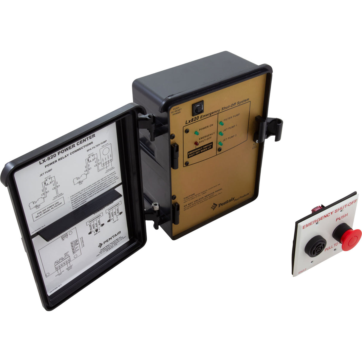 Power Center, Pentair Compool LX8202, Emergency Shut-Off : LX8202