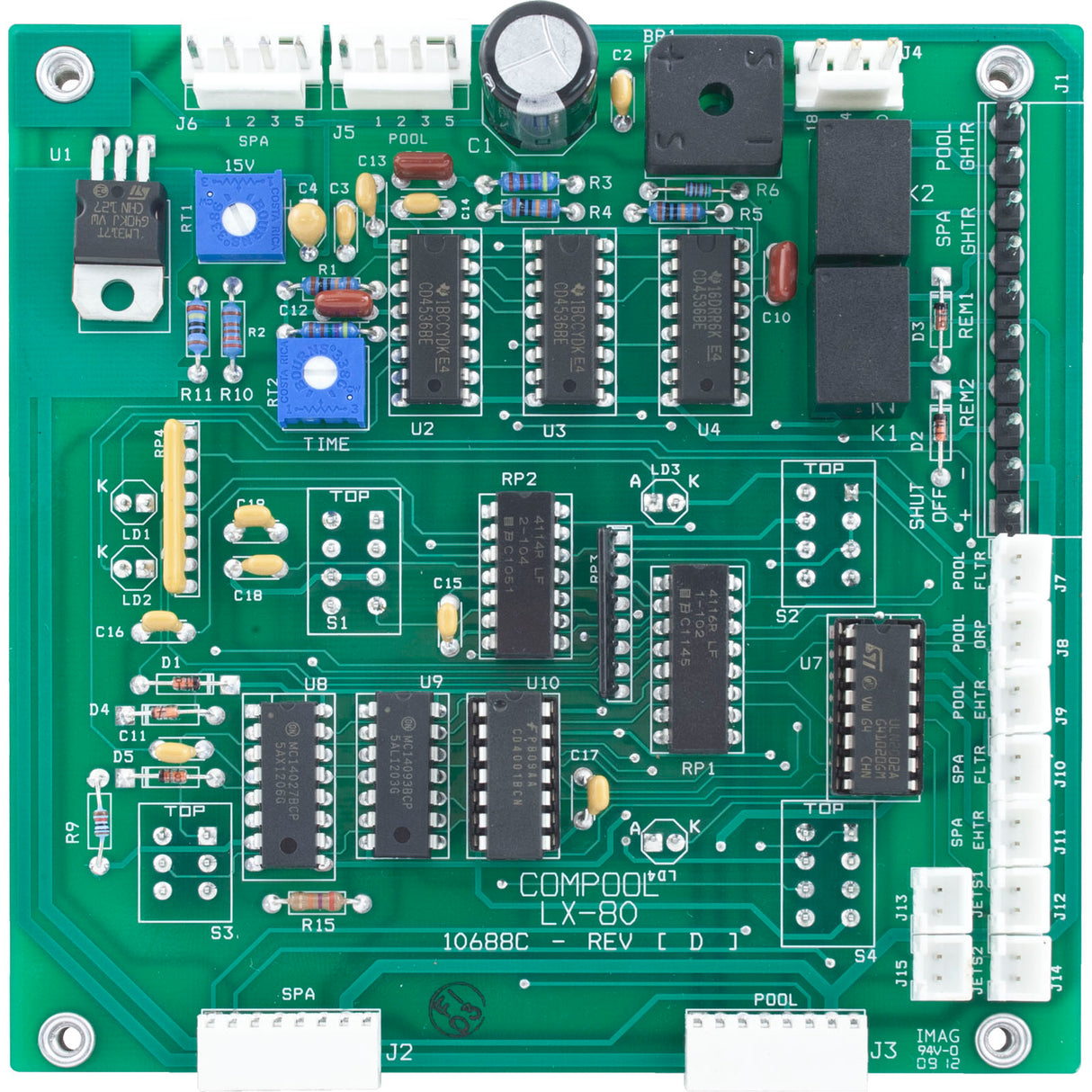 PCB, Pentair, Compool, LX-80 : PCLX80