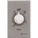 Timer, Intermatic FF415M, 15 Min., DPST, No Hold, Spring Wound : FF415M