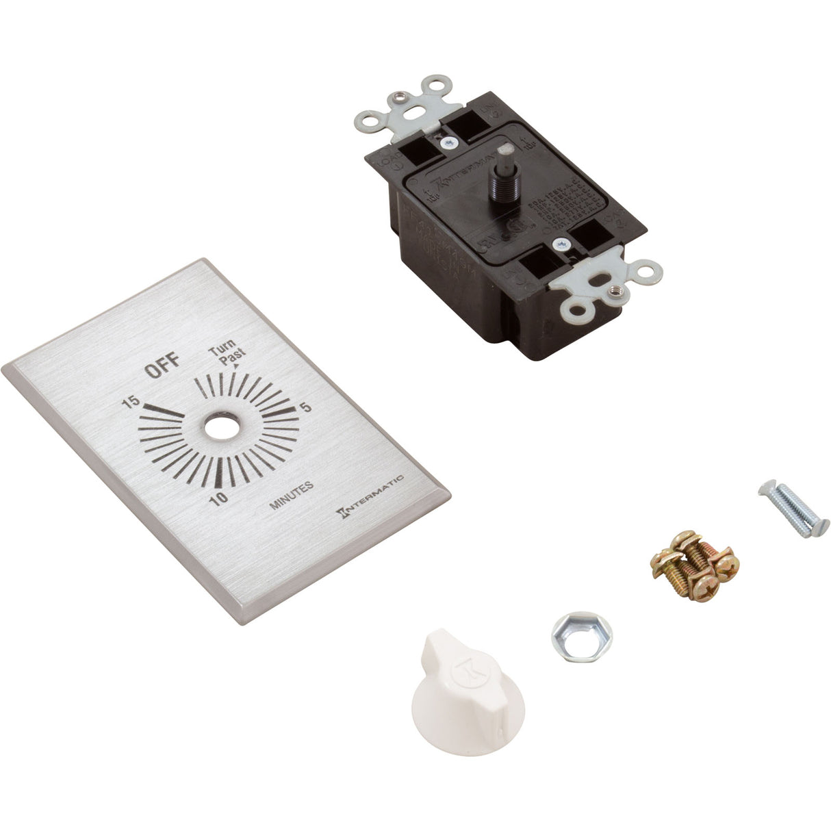 Timer, Intermatic FF415M, 15 Min., DPST, No Hold, Spring Wound : FF415M
