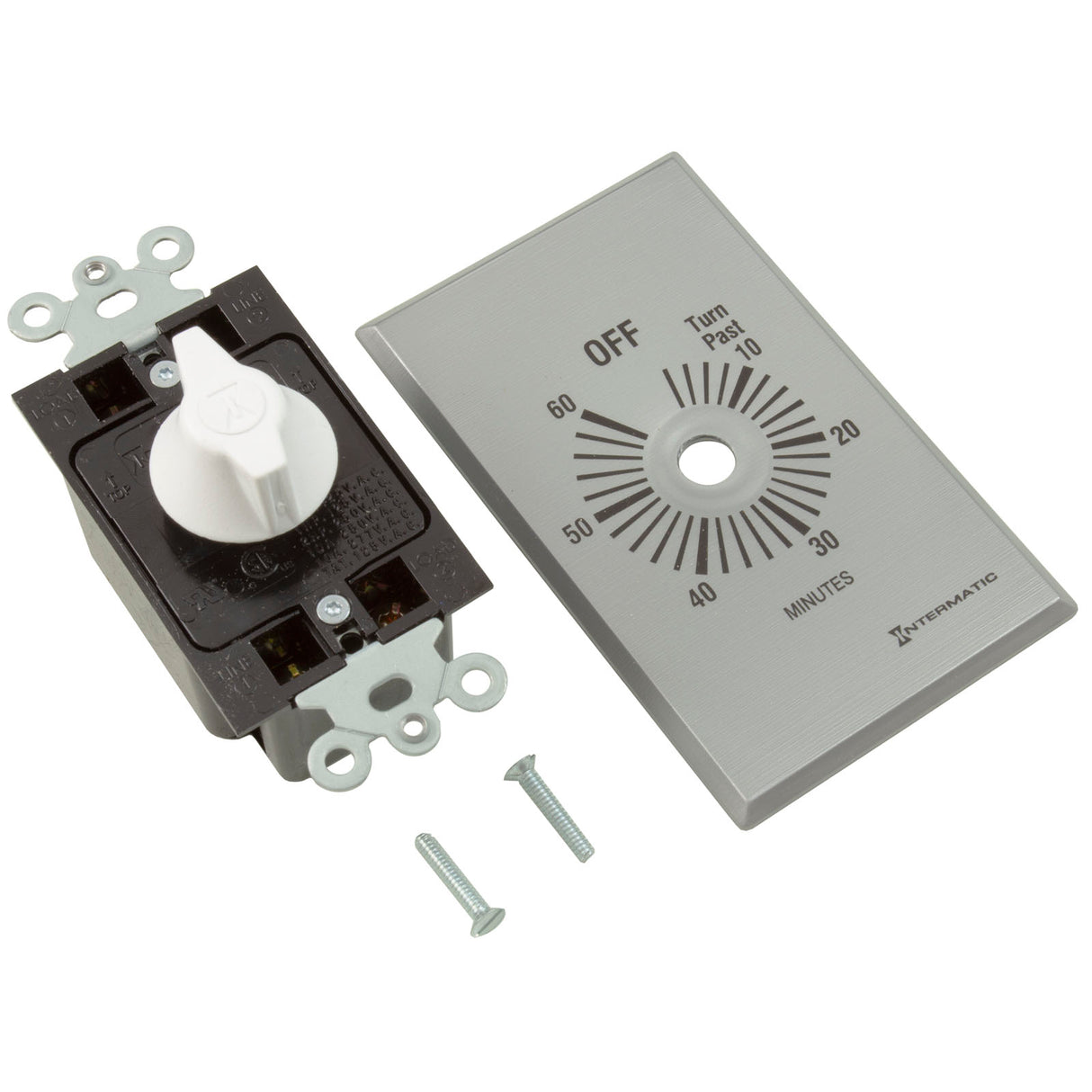 Timer, Intermatic, DPST, Spring Wound, 60min , 20A : FF460M