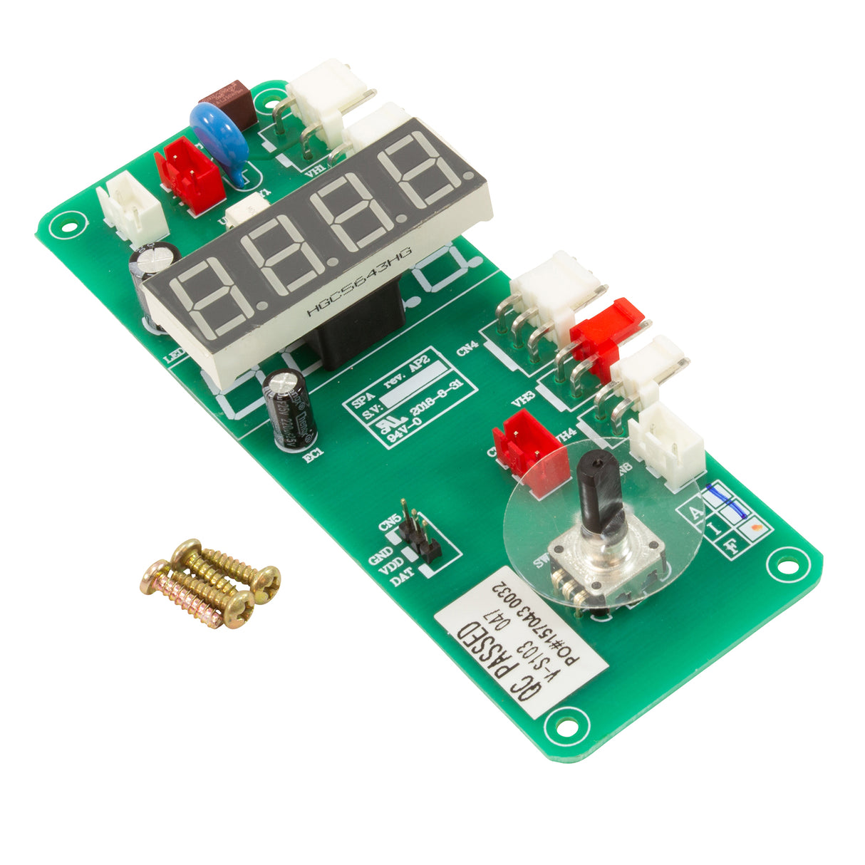 PCB, Raypak, 0005/0011, with LED Display : 017145F