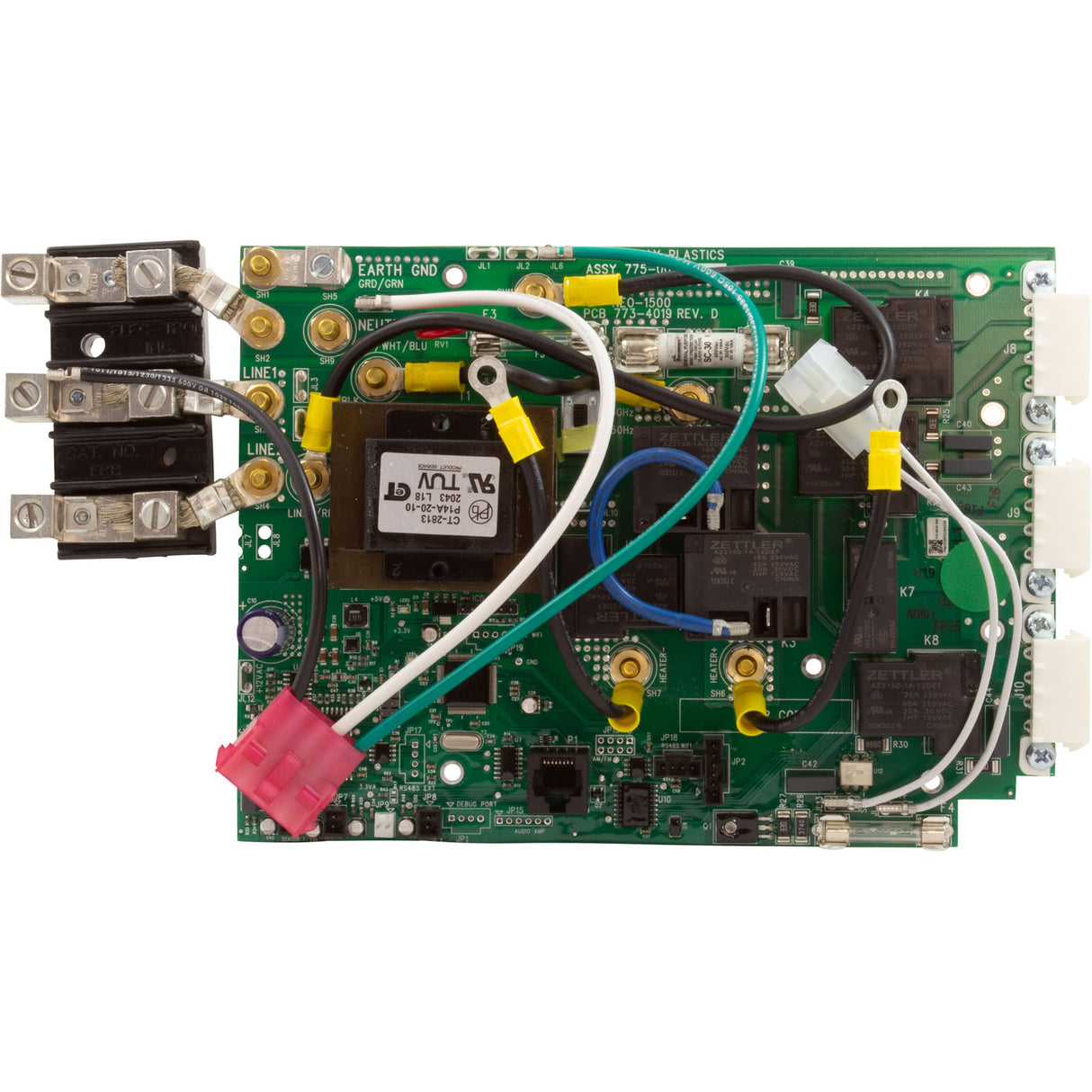 PCB, Waterway NEO 1500, Controller Board Assy, REV D : 775-0019