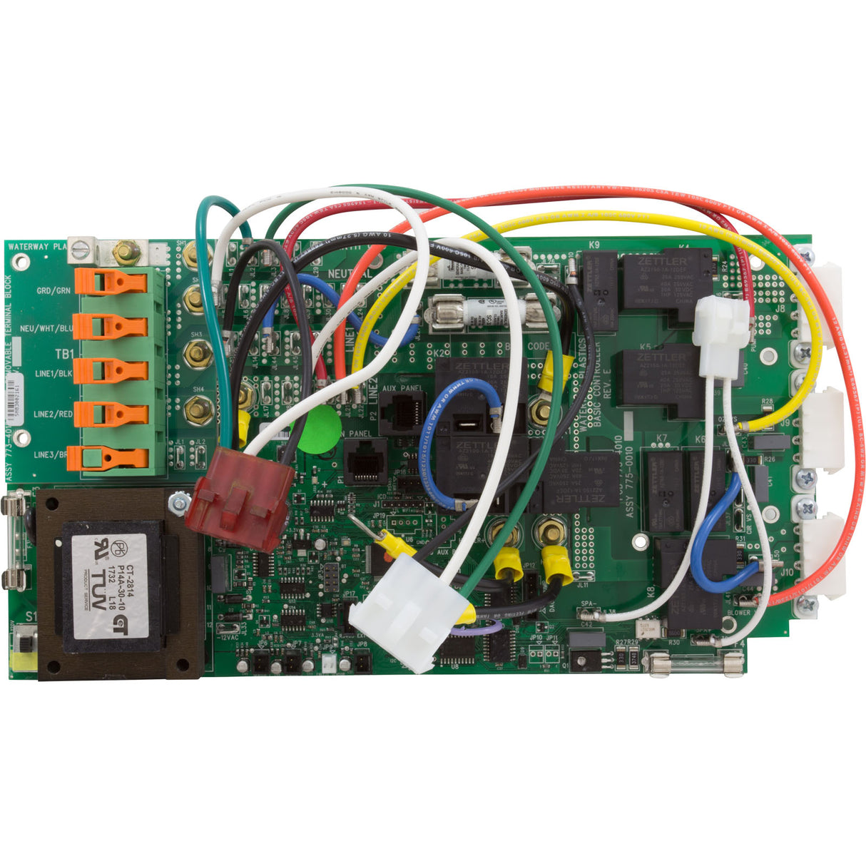 PCB, Waterway NEO 2100, Controller Board Assy, REV D : 775-0010b