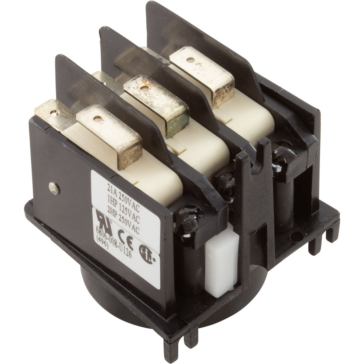 Air Switch, Herga, 4 Function, 20a, 3PDT, Thd, White Cam : 6806-008 - Herga Electric - 6806-008 - PartsForSpas.com