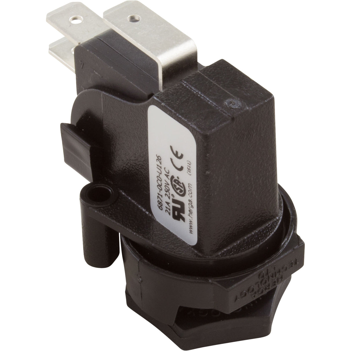 Air Switch, Herga, SPDT, momentary, Threaded Center Spout : 6871-OCO-U126