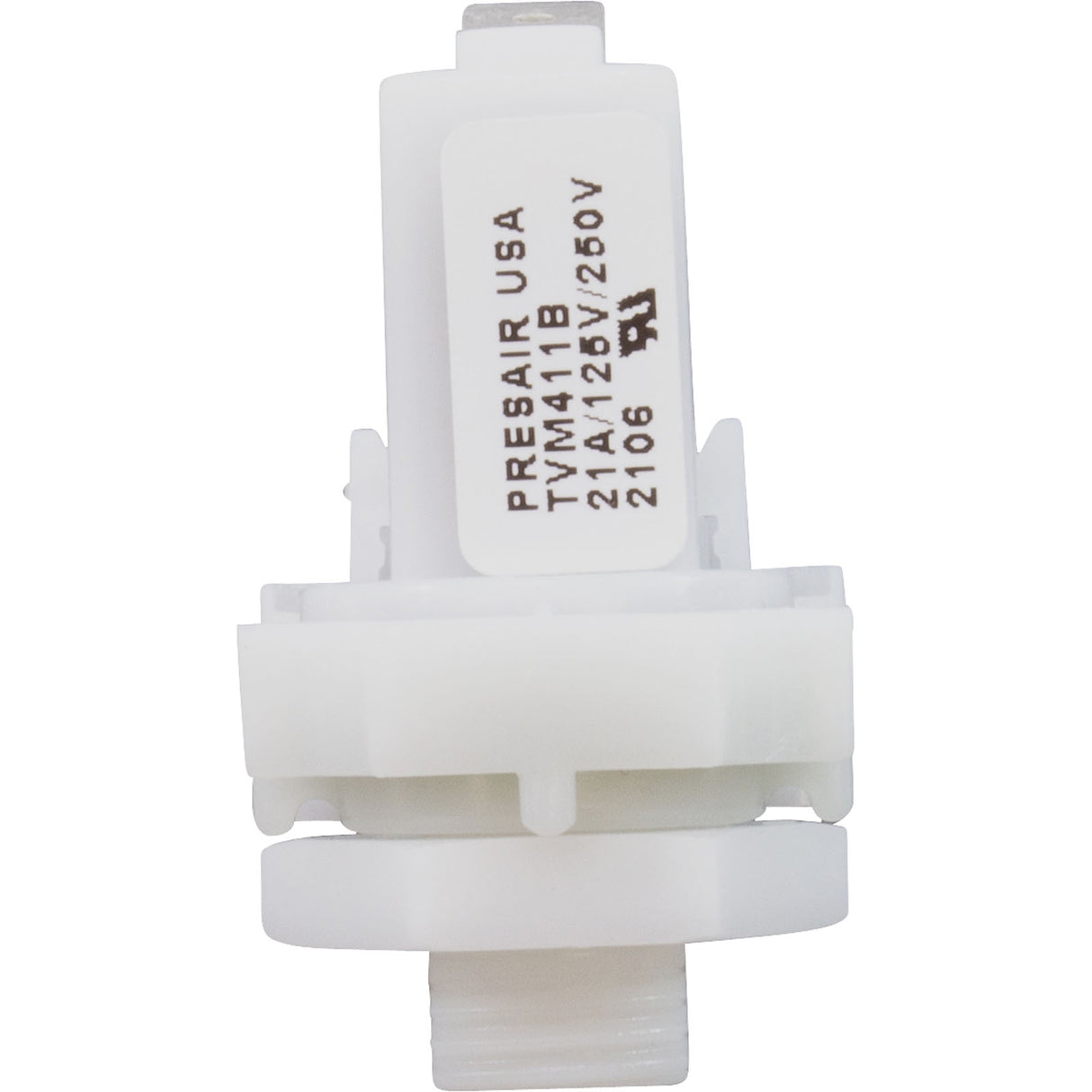 Air Switch, PresAir, SPST, 9/16" Center Spout, 21A, Momentary : TVM411B - Senasys - TVM411B - PartsForSpas.com