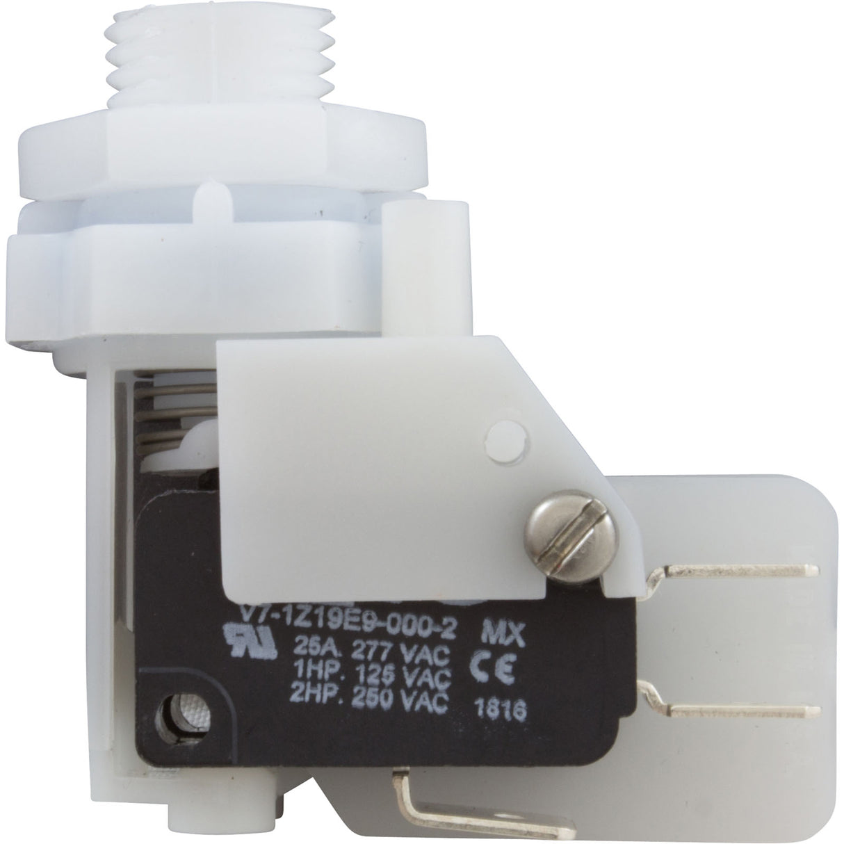Air Switch, PresAir, DPDT, 9/16" Center Spout, 25A, Latching : TVA225B - Senasys - TVA225B - PartsForSpas.com