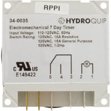 Timer, Grasslin Repl, SPDT, Panel Mount, 115v, 7day : 34-0035-K
