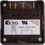 Timer, Diehl, SPST, Panel Mount, 115v, 20A, w/housing, 24hr : TA4160