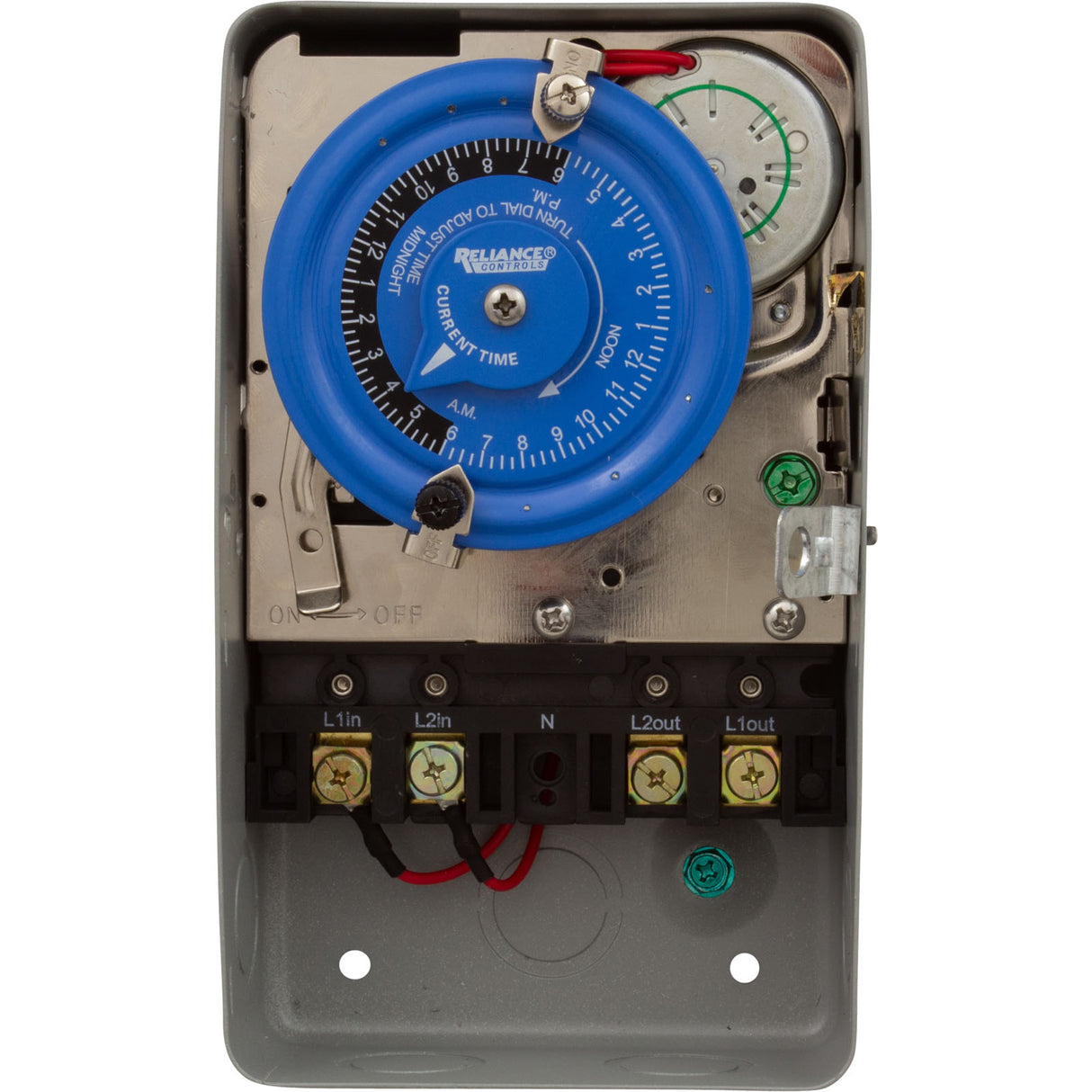 Timer, Reliance, DPST, 230v, 40A, 24hr, 104A : 104A