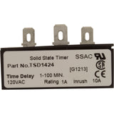 Relay, Time Delay, TSD1 Series, SPST, 1A, 120v : TSD1424