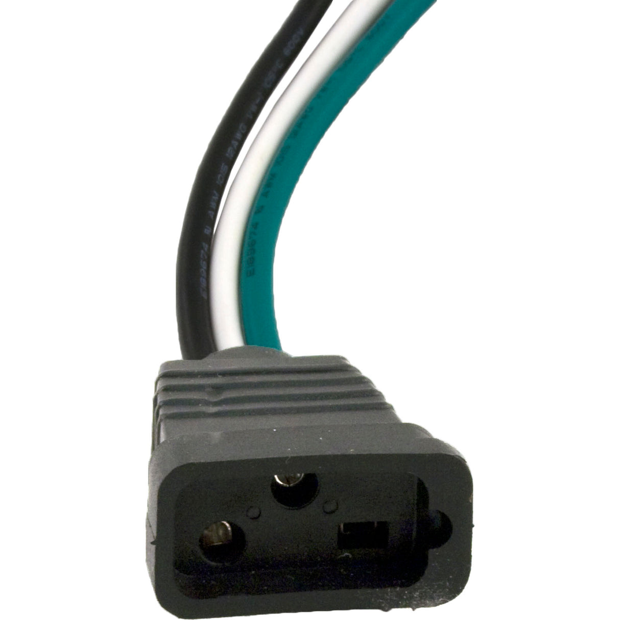 Receptacle, H-Q, VH, Molded, 12/3, Black : 09-0041A