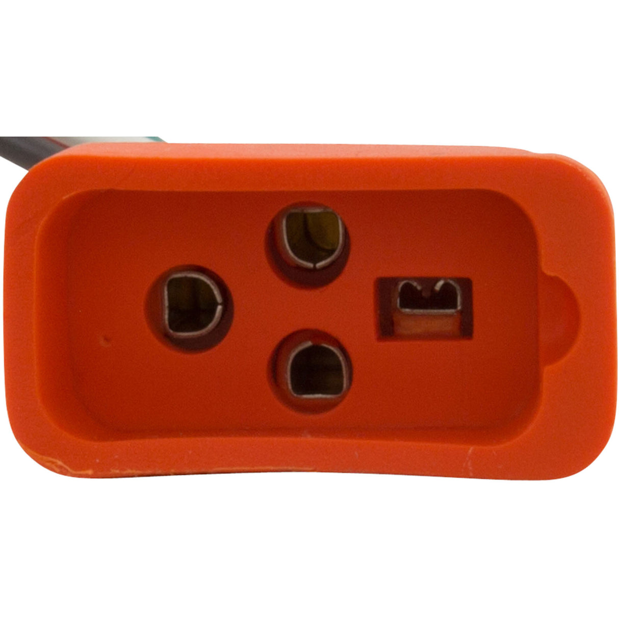 Receptacle, H-Q, Fiber Optic, Molded, 18/4, Air VH, Orange : 09-0026C