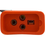 Receptacle, H-Q, Fiber Optic, Molded, 18/4, Air VH, Orange : 09-0026C